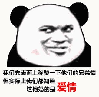 金馆长熊猫00075-我们先表面上称赞一下他们的兄弟情但实际上我们都知道这TM的是爱情.gif