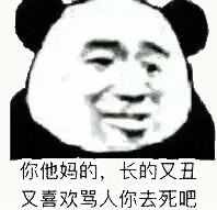 金馆长熊猫00127-你TM的长得又丑又喜欢骂人你去死吧.gif