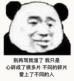 金馆长熊猫00130-别再骂我渣了我只是心碎成了很多片不同的碎片爱上了不同的人.gif