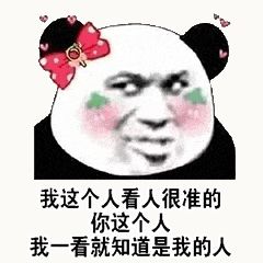 金馆长熊猫00163-我这个人看人很准的-你这个人-我一看就是知道是我的人.gif