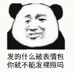 金馆长熊猫00169-发的什么破表情包你就不能发裸照吗.gif