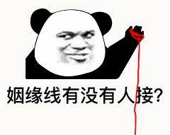 金馆长熊猫00204-姻缘线有没有人接.gif
