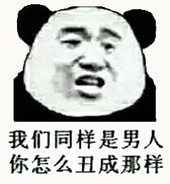 金馆长熊猫00213-我们同样是男人你怎么丑成这样.gif