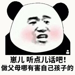 金馆长熊猫00218-崽儿听点儿话吧做父母哪有害自己孩子的.gif